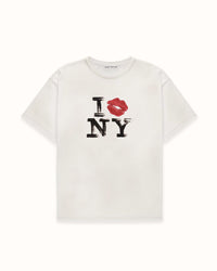 I Kiss NY Vintage White T-Shirt