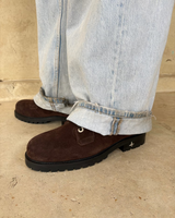 Lennon Chocolate Suede Derby - Men's