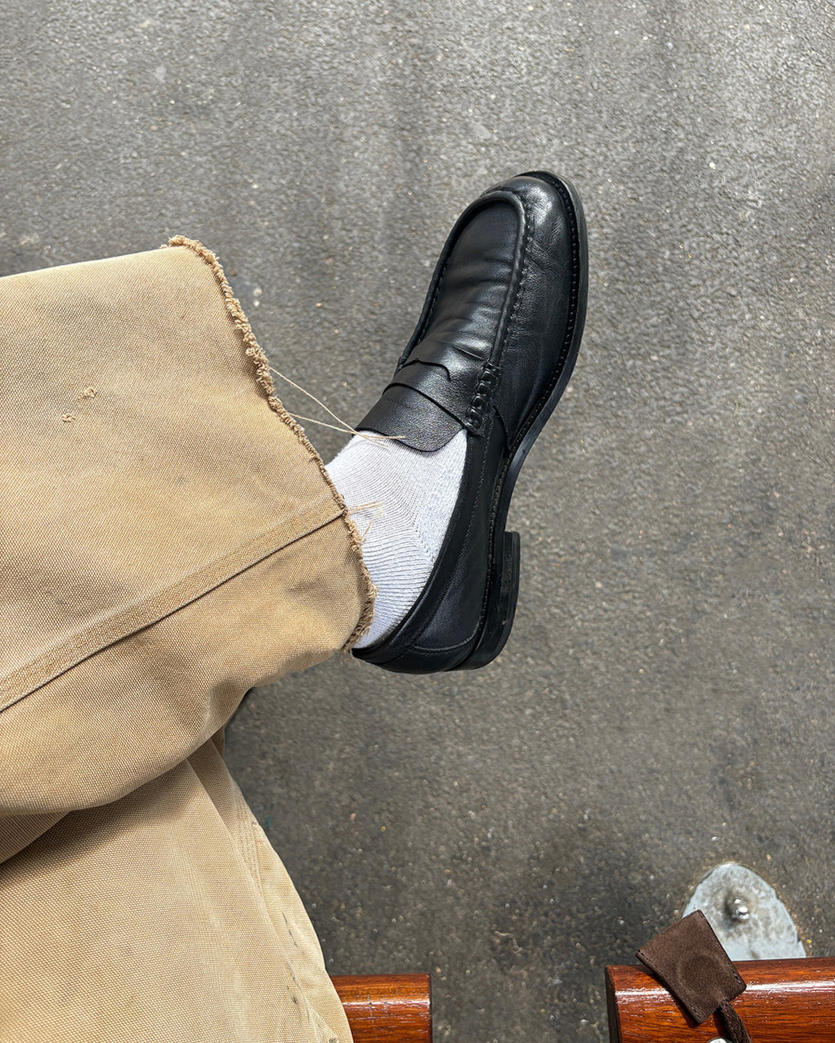 Willis Black Penny Loafer - Men's