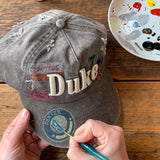 Hand-Painted Patch Distressed Cap