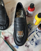 Ezra Hand-Painted Ruched Loafer - Men's