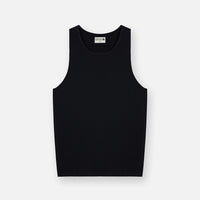 Represent Ribbed Black Vest