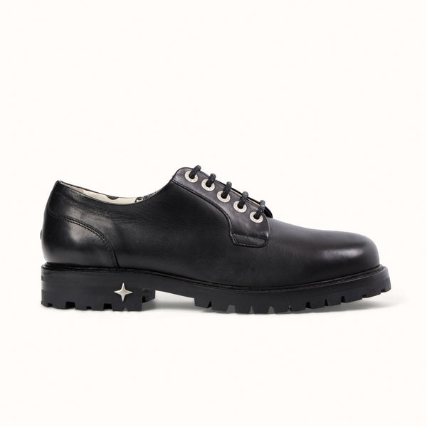 Lennon Black Derby - Men's