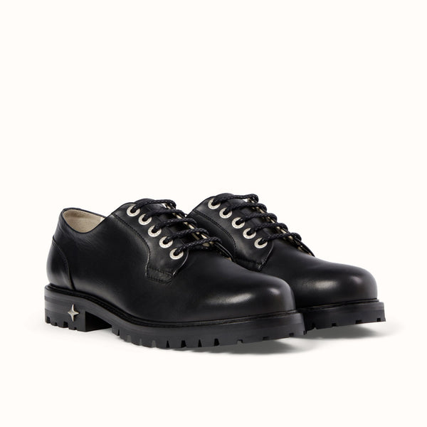 Lennon Black Derby - Men's