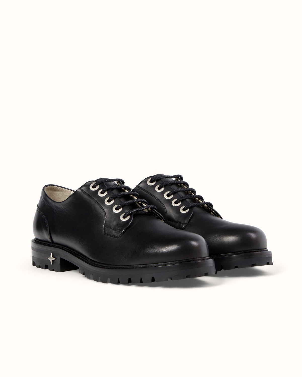 Lennon Black Derby - Men's