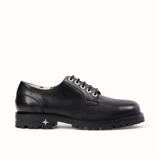 Lennon Black Derby - Men's