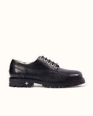 Lennon Black Derby - Men's