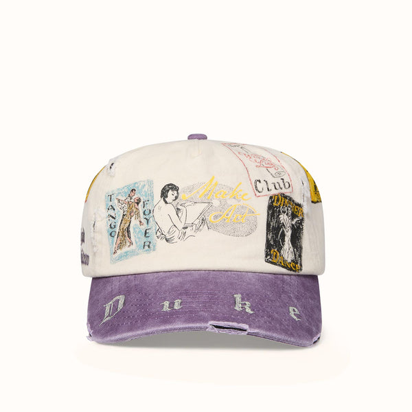Hand-Painted MC Make Art Cream Cap