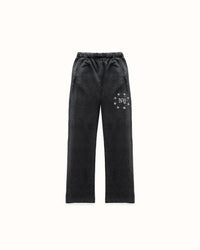 NY Paint Splatter Washed Grey Sweat Pant