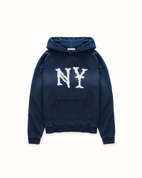 NY Embroidered Navy Hoodie