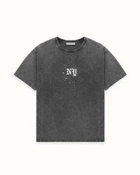 NY Paint Splatter Washed Grey T-Shirt