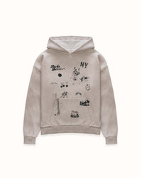 NY Sketch Oat Marl Hoodie
