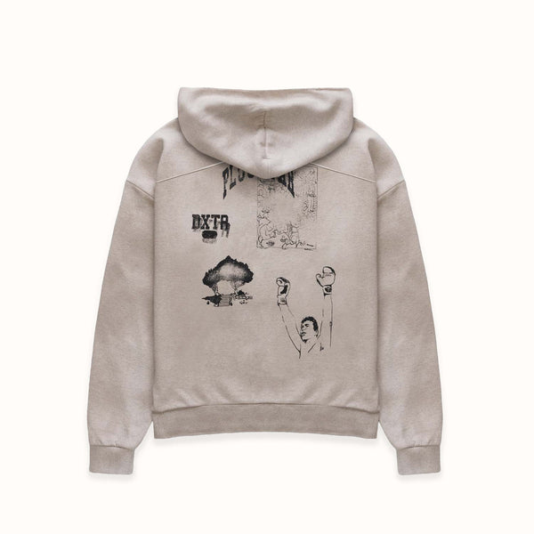 NY Sketch Oat Marl Hoodie