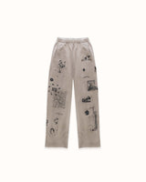 NY Sketch Oat Marl Sweat Pant