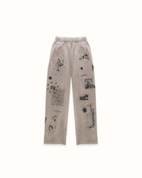 NY Sketch Oat Marl Sweat Pant