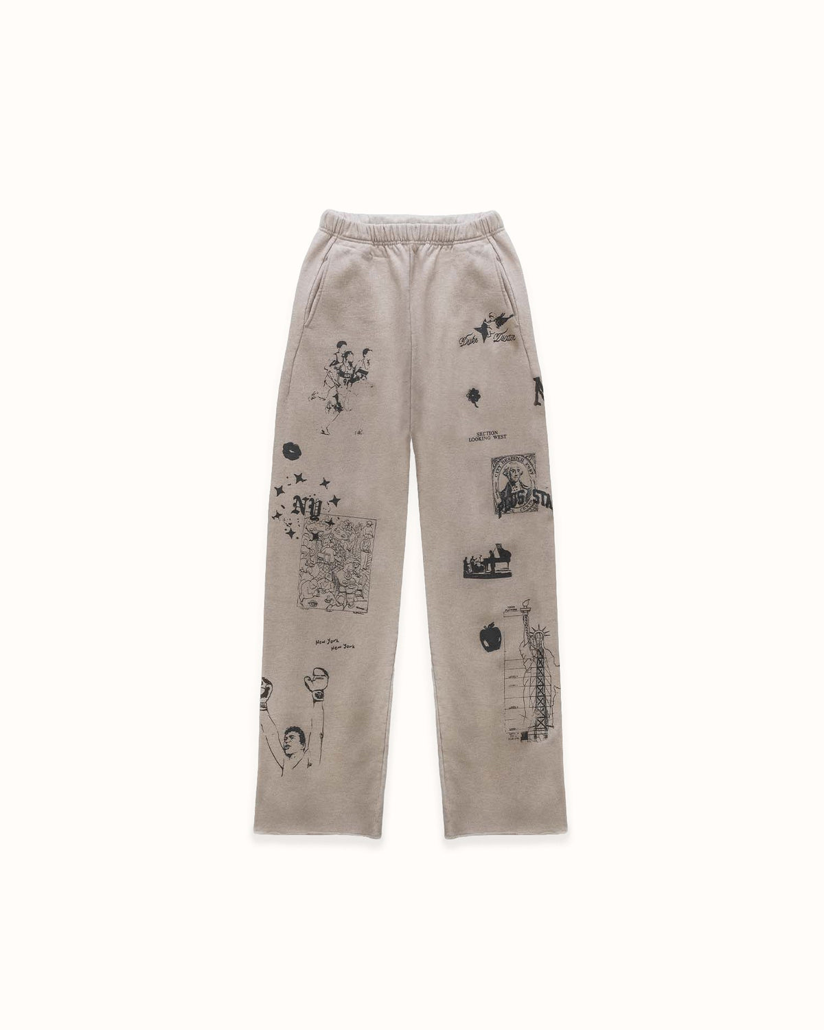 NY Sketch Oat Marl Sweat Pant
