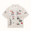 NY Sketch Vintage White + Red + Black Shirt