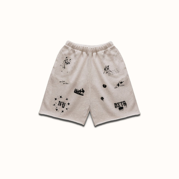 NY Sketch Oat Marl Short