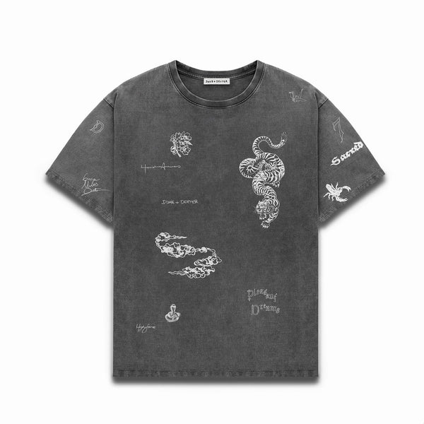 PD Sketch Washed Grey T-Shirt