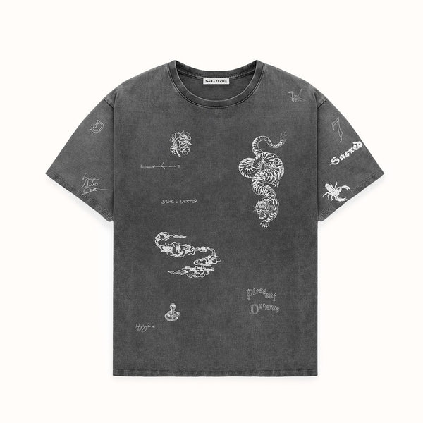 PD Sketch Washed Grey T-Shirt