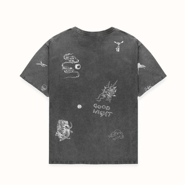 PD Sketch Washed Grey T-Shirt