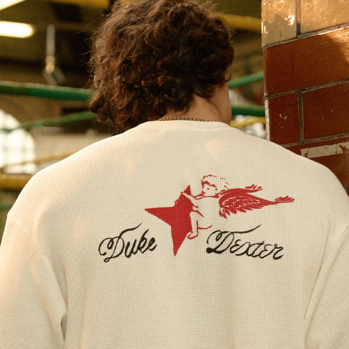 Duke Cherub Vintage White Waffle Top