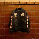 Plus Black Satin Bomber Jacket