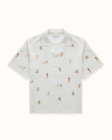 Pin Up Antique White Short Sleeve Shirt