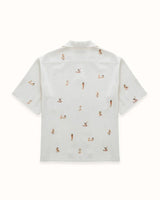 Pin Up Antique White Short Sleeve Shirt