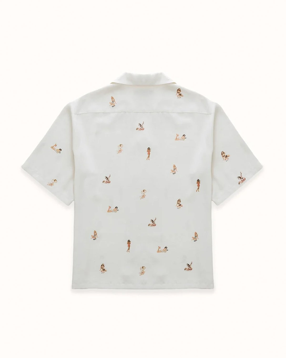 Pin Up Antique White Short Sleeve Shirt