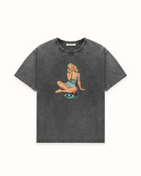 Pin Up II Washed Grey T-Shirt