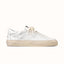 Plus Court White Distressed Sneaker - Men's