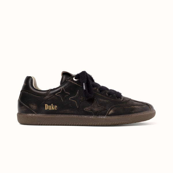 Plus Duke Black Distressed Sneaker - Men's