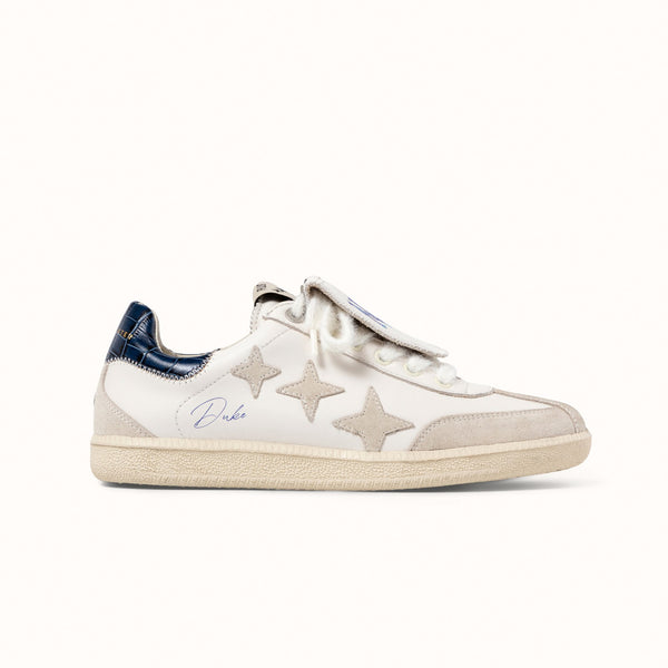 Plus Duke NY White + Navy Sneaker - Women's