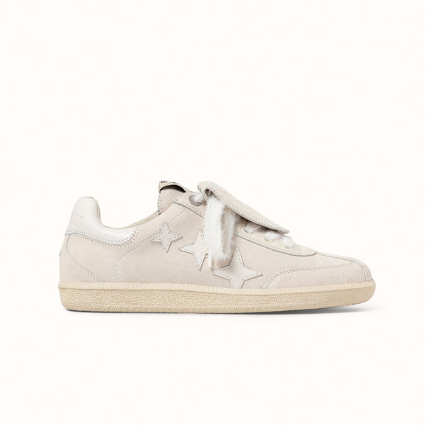 Plus Duke Off-White Suede Sneaker - Women's