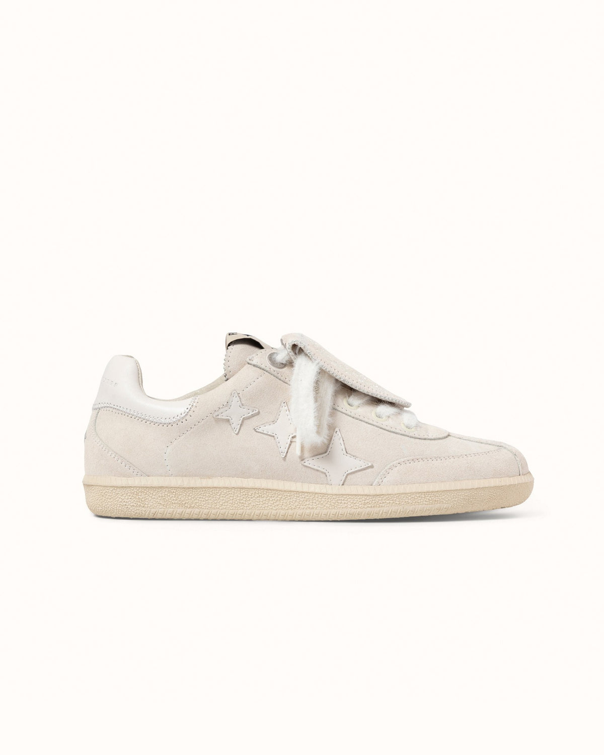 Plus Duke Off-White Suede Sneaker - Women's