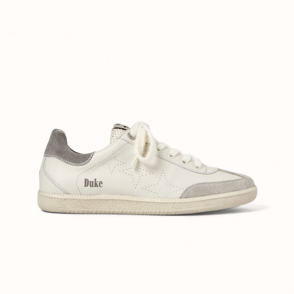 Plus Duke Vintage Grey + White Sneaker - Women's