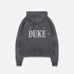 Duke Plus Washed Black Hoodie