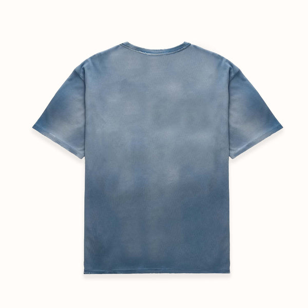 Sun Faded Workwear Washed Navy T-Shirt
