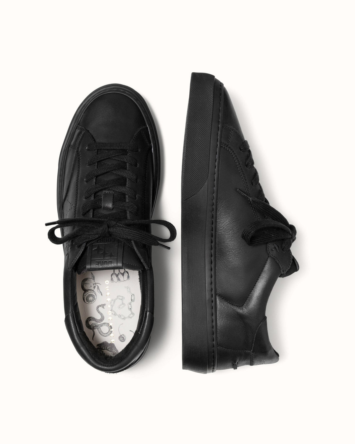 Plus Court Black Sneaker - Men's