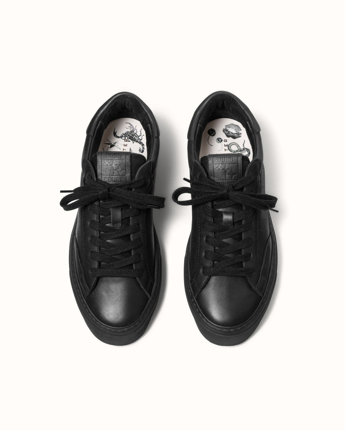 Plus Court Black Sneaker - Women's