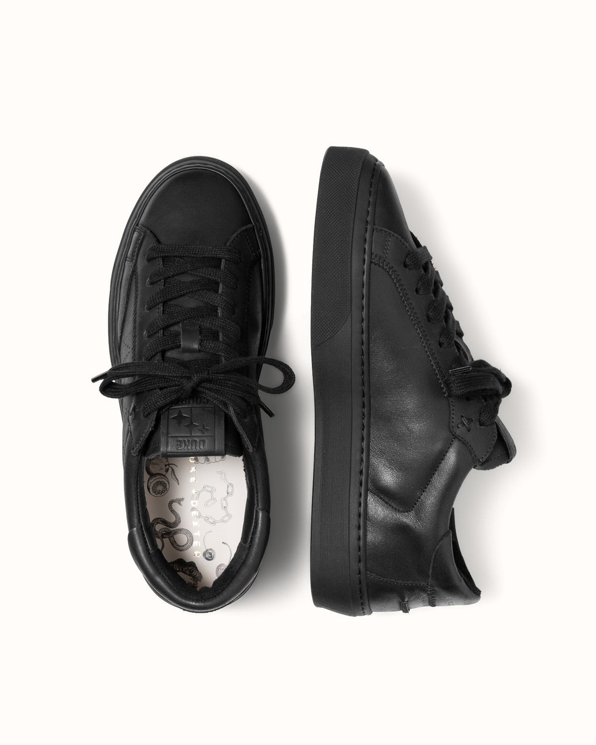 Plus Court Black Sneaker - Women's