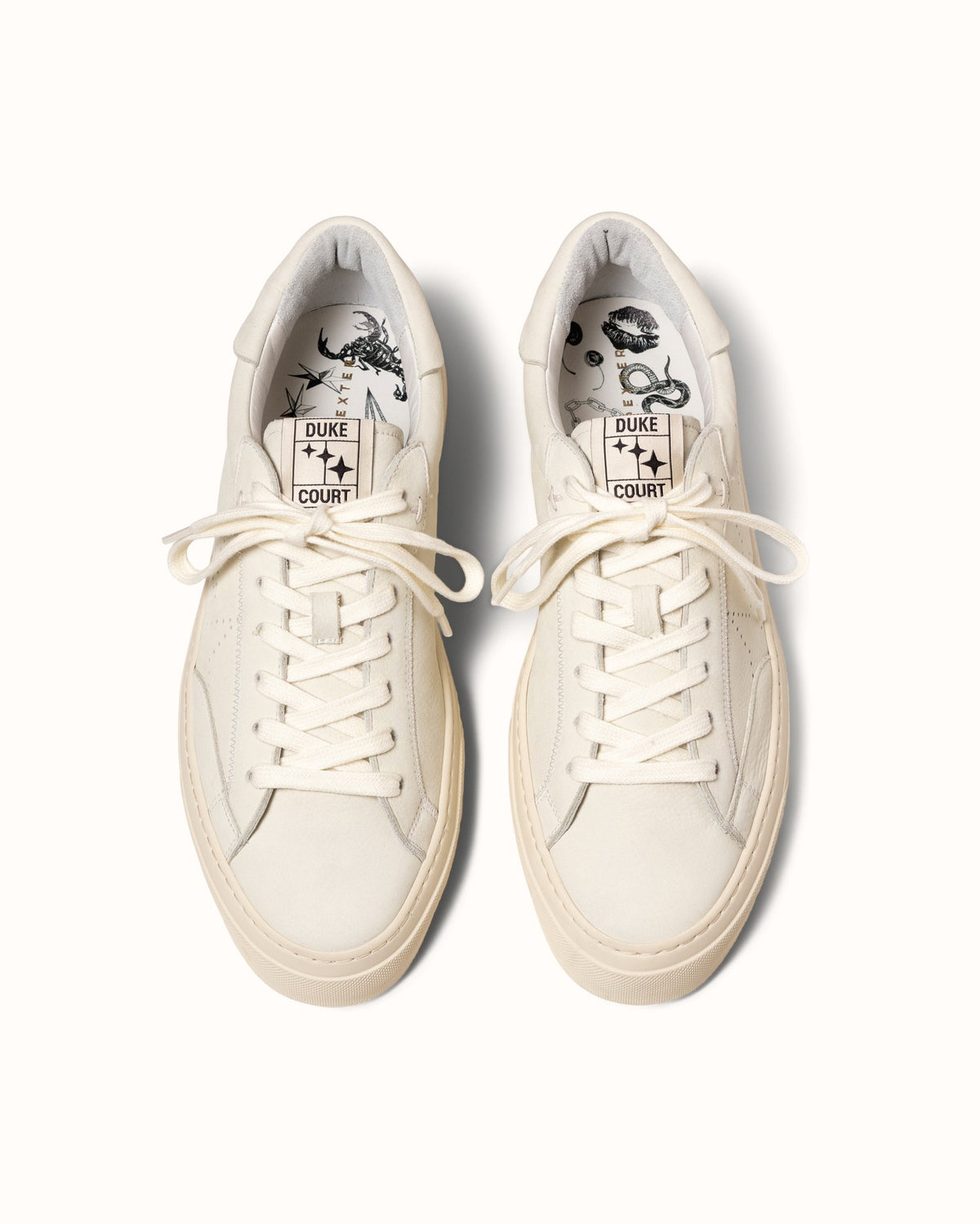 Plus Court Vintage White Sneaker - Men's