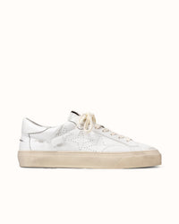 Plus Court White Distressed Sneaker - Men's
