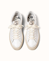 Plus Court White Distressed Sneaker - Men's