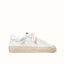 Plus Court White Distressed Sneaker - Women's