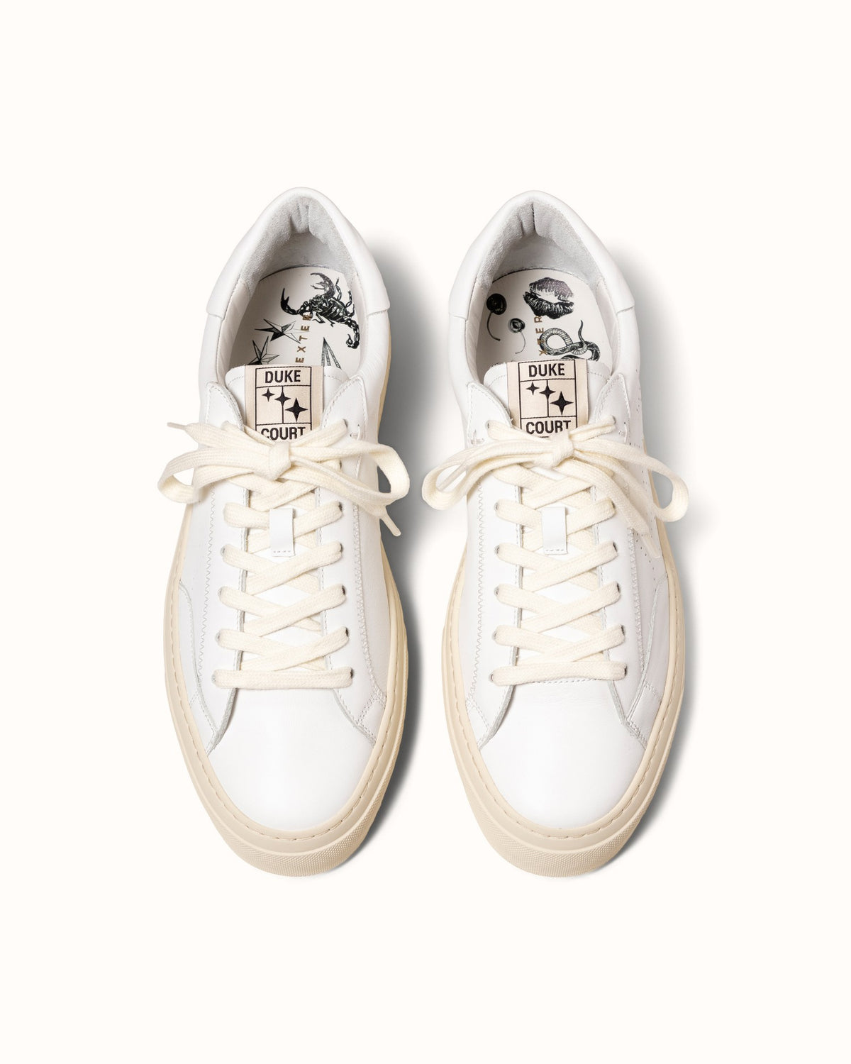 Plus Court White Sneaker - Men's