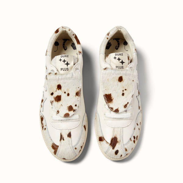 Plus Duke Brown Cow Sneaker - Women's