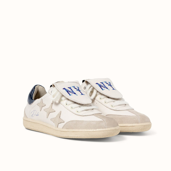 Plus Duke NY White + Navy Sneaker - Women's