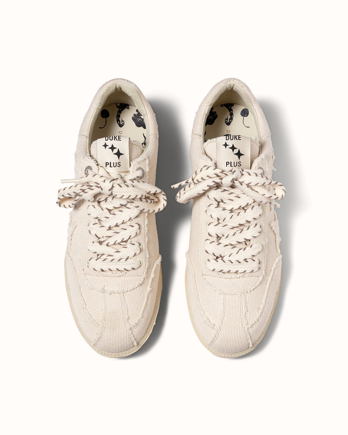 Plus Duke Off-White Canvas Sneaker - Men's